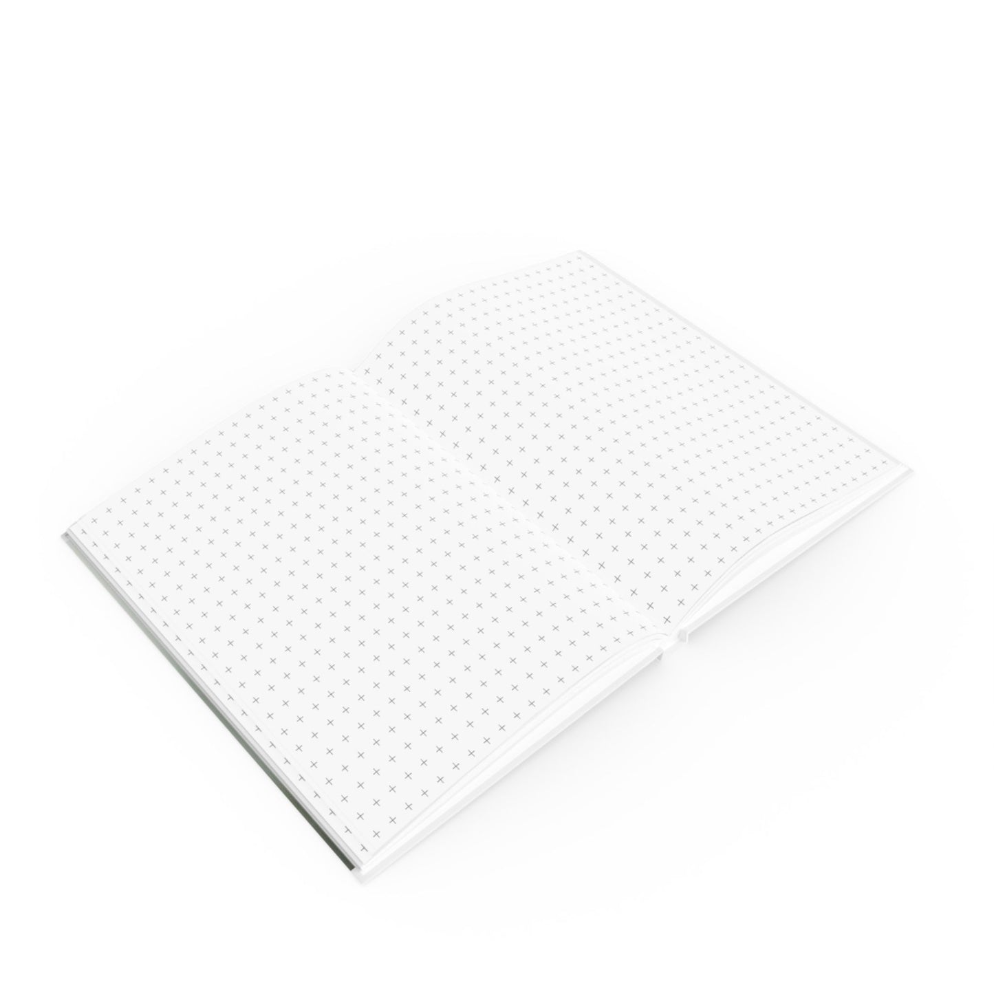 Open A5 journal showing graph page paper option, yellow umbrella design