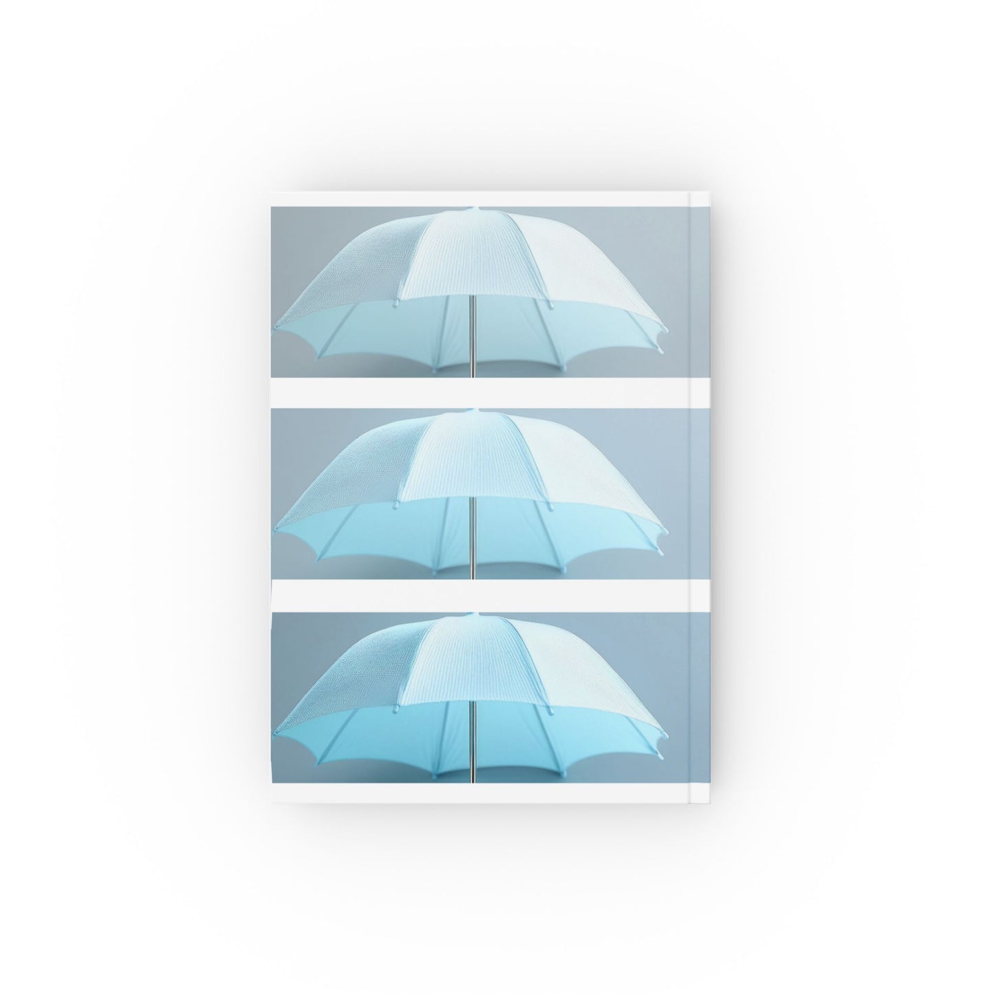 Soft Blue Umbrella A5 Hardcover Journal | Aesthetic Notebook for Writing & Planning