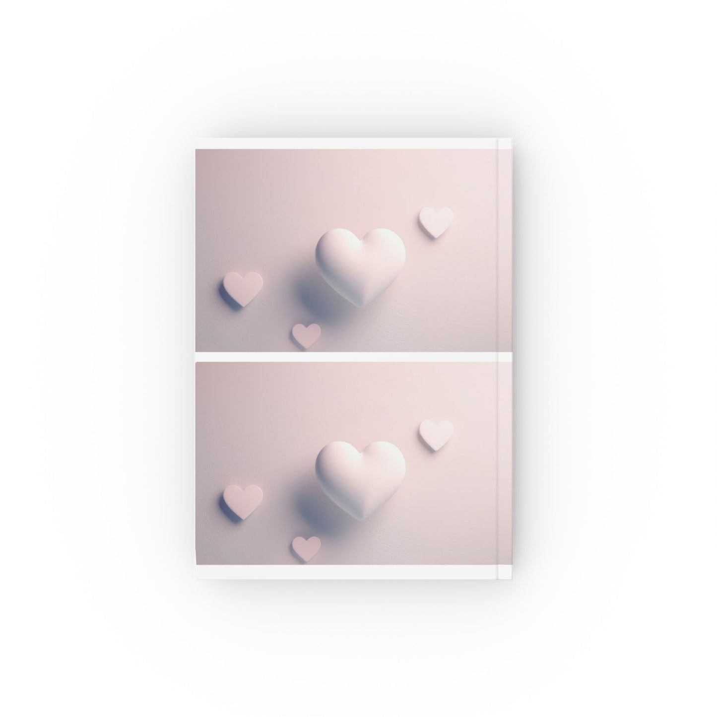 Heart A5 Hardcover Journal Notebook – Aesthetic Pale Pink Love Design