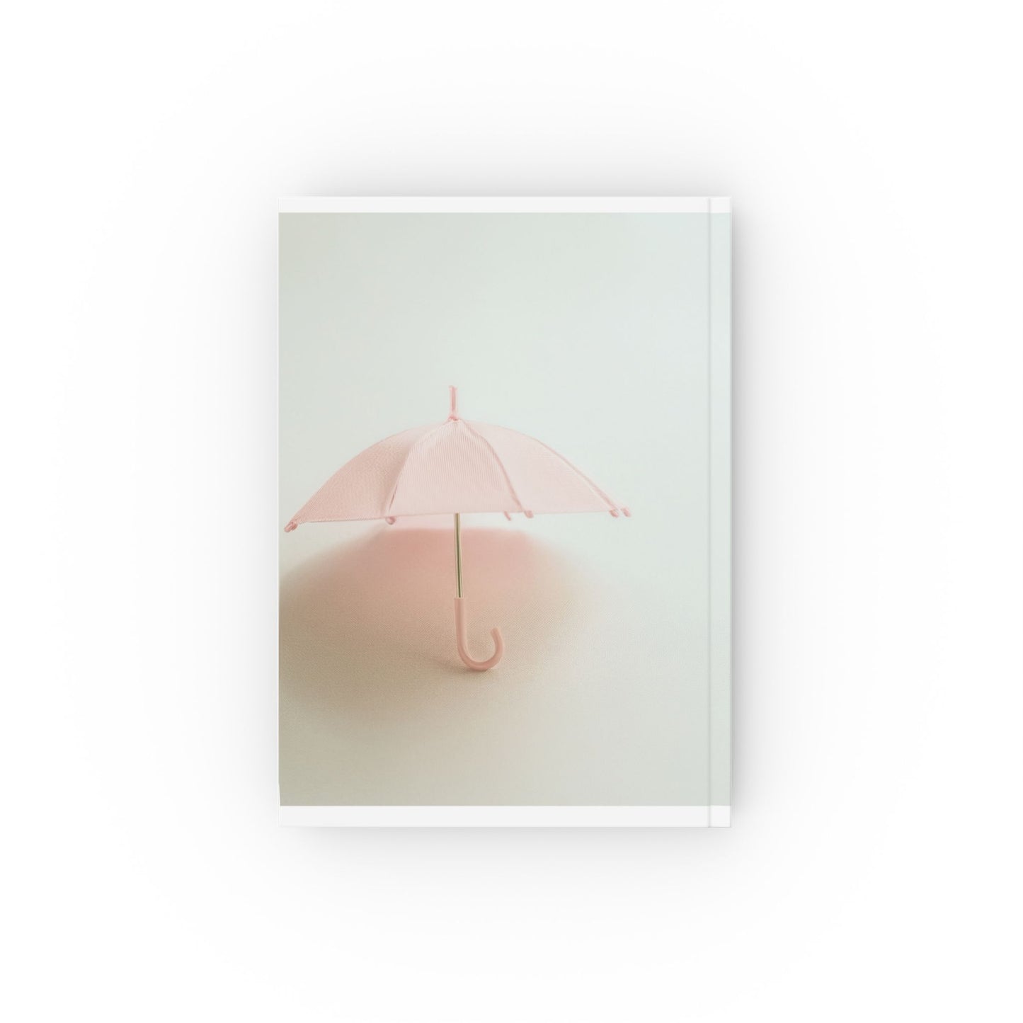 A5 Pale Pink Hardcover Notebook – Cute Umbrella Journal for Writing & Daily Notes