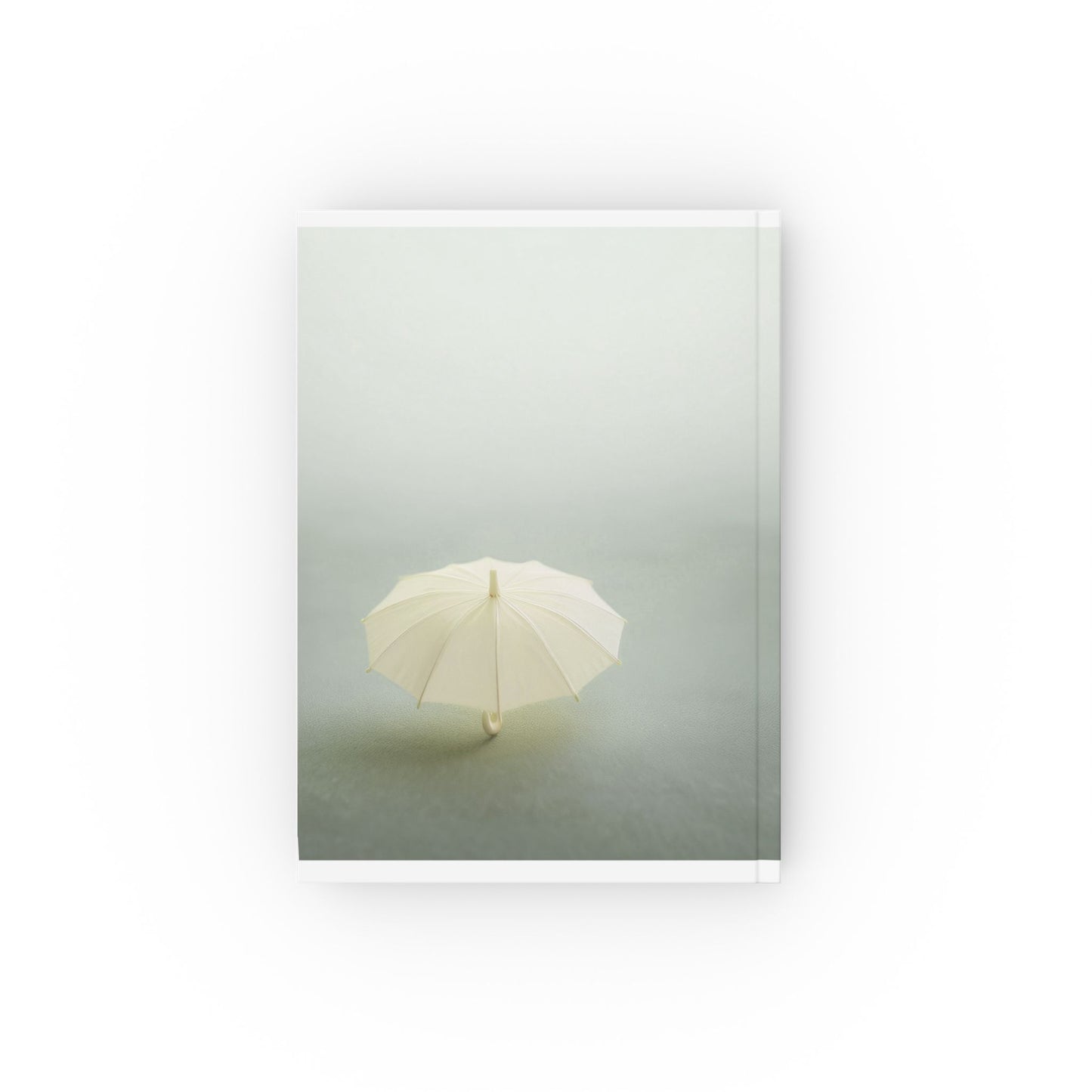 Minimalist A5 Hardcover Journal Notebook – Soft Yellow Umbrella Design