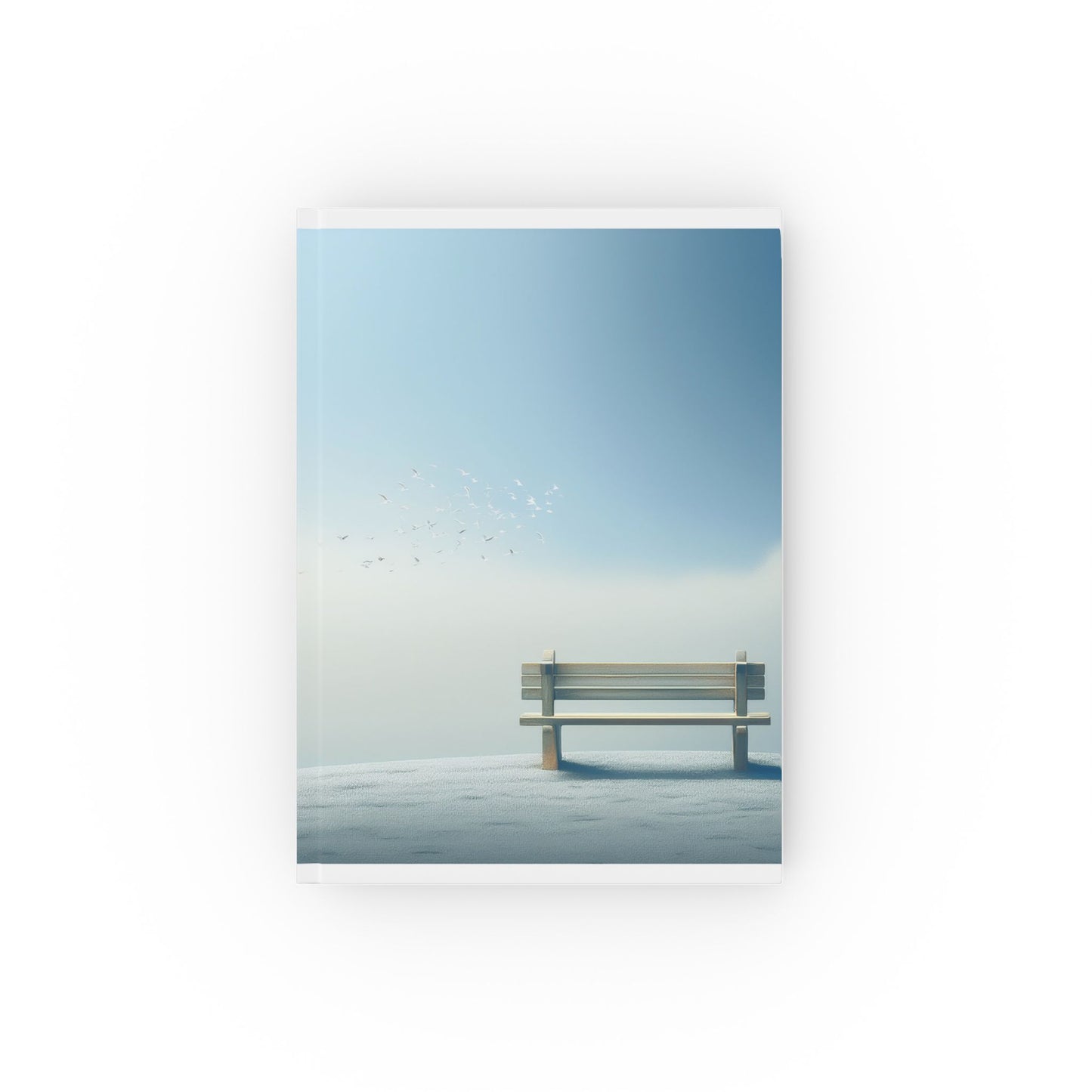 Aesthetic Bench Journal A5 – Minimal Peaceful Hardcover Notebook