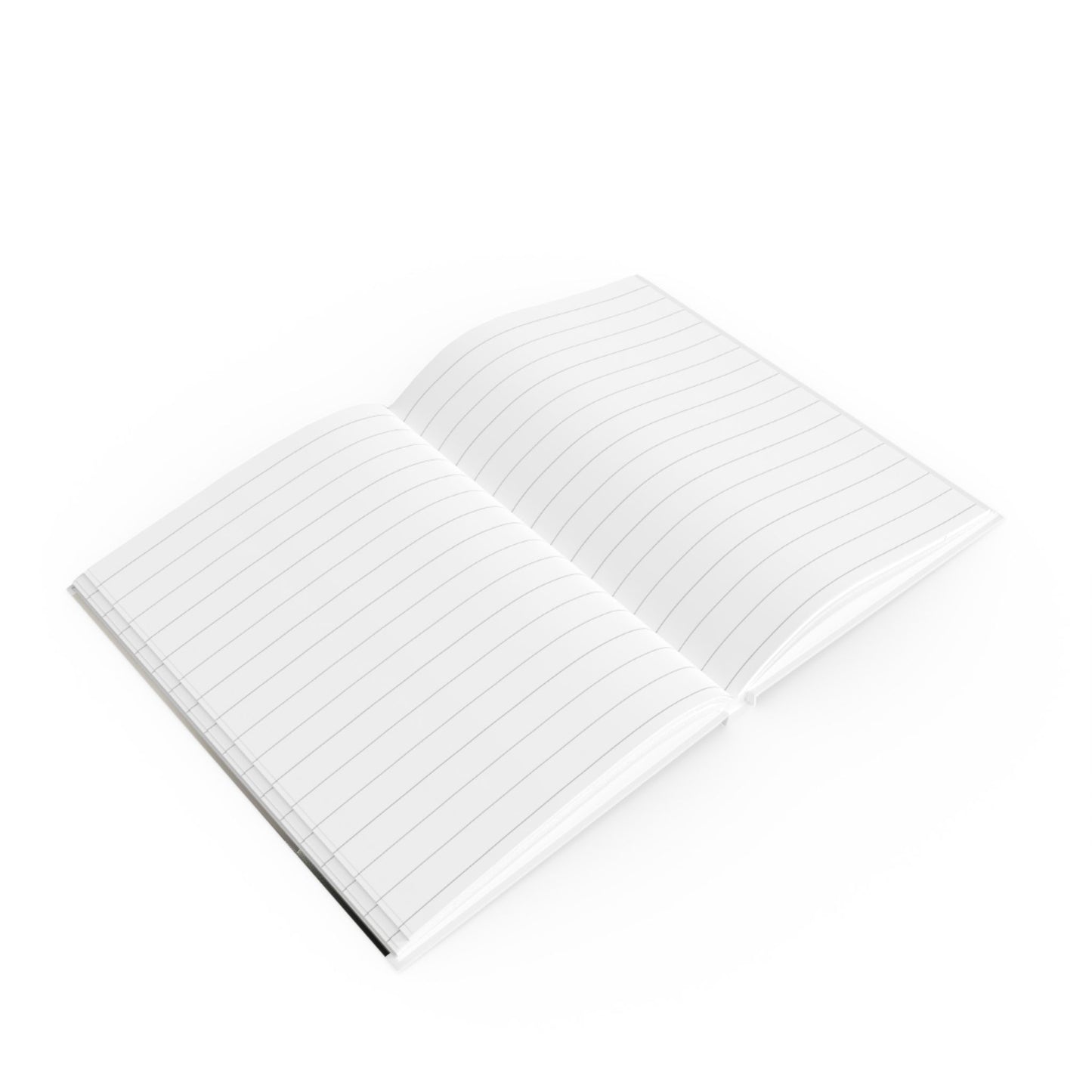 Monochrome Nature A5 Journal – Solitary Tree & Bench Hardcover Notebook