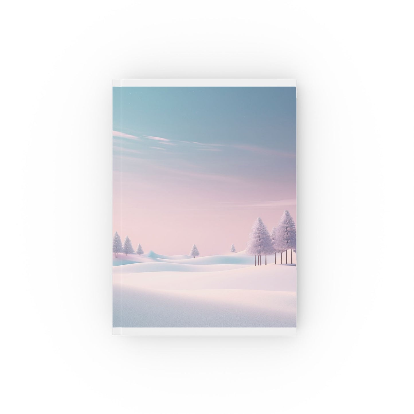 A5 Hardcover Winter Journal – Minimalist Snowy Forest Design | Whimsical Tree Notebook