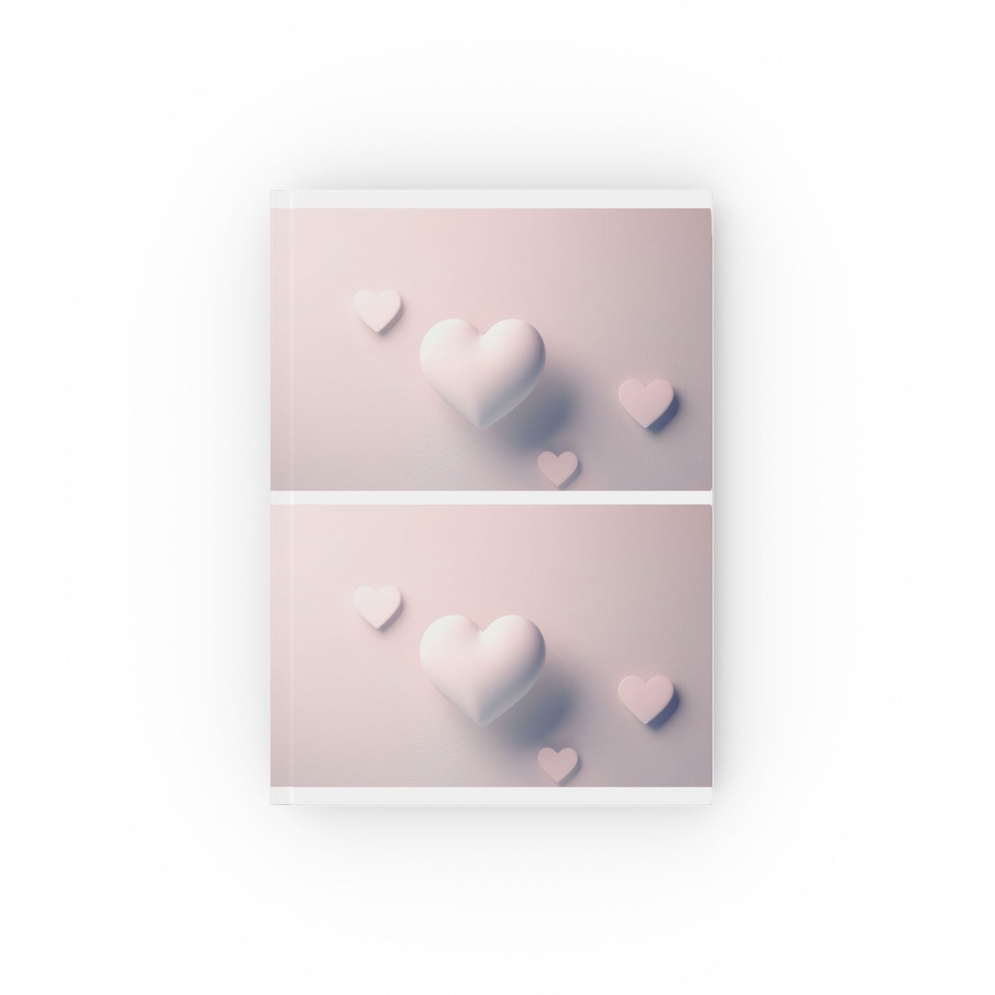 Heart A5 Hardcover Journal Notebook – Aesthetic Pale Pink Love Design