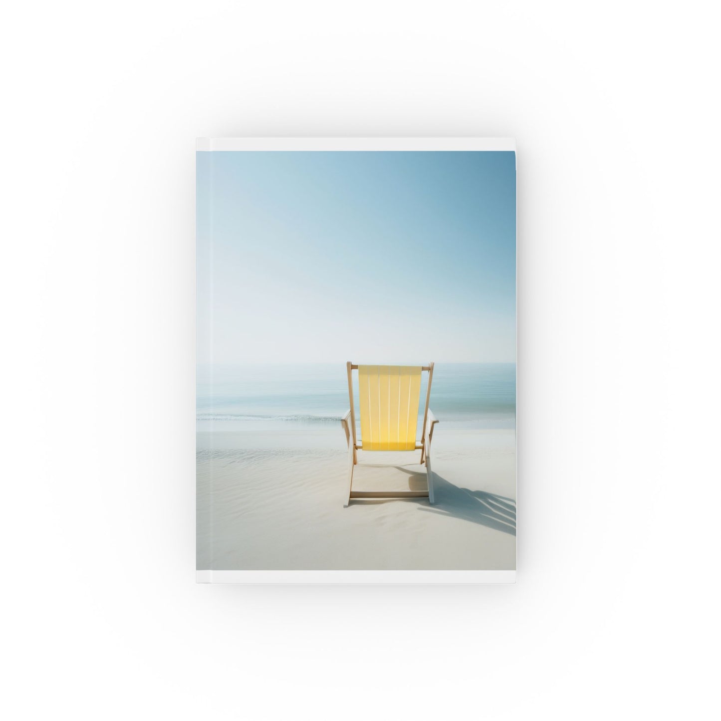 Seaside Serenity A5 Journal – Minimalist Sun Lounger Hardcover Notebook