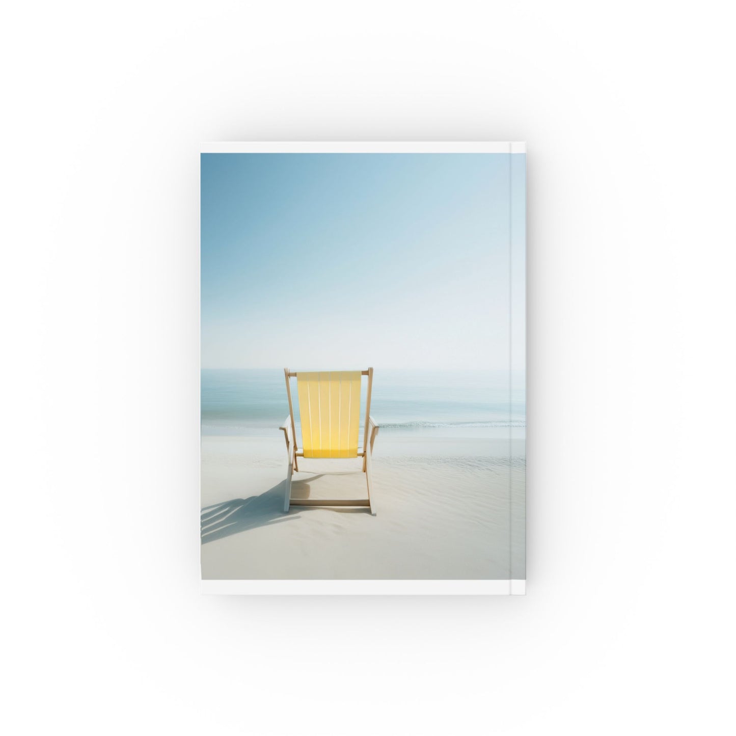 Seaside Serenity A5 Journal – Minimalist Sun Lounger Hardcover Notebook