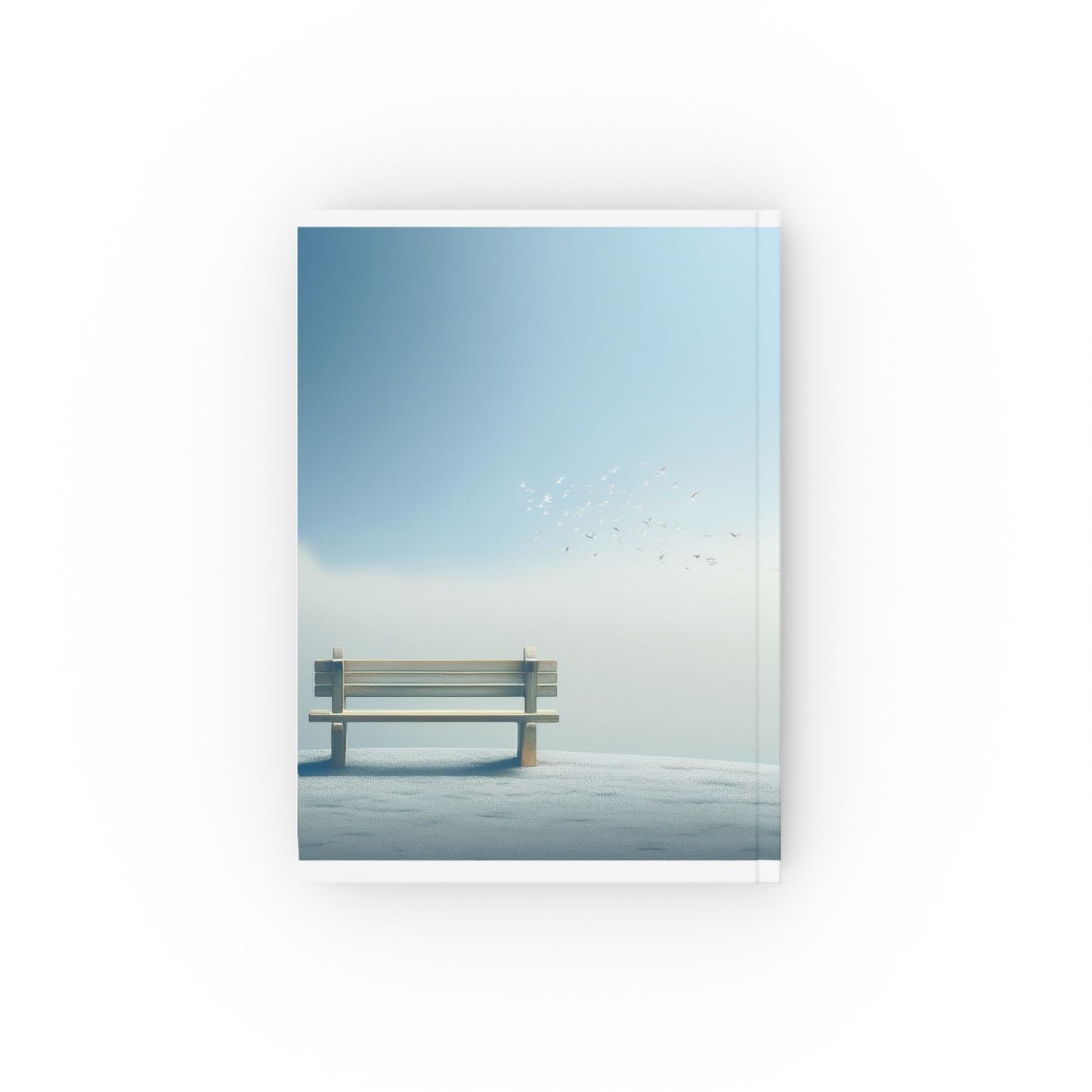 Aesthetic Bench Journal A5 – Minimal Peaceful Hardcover Notebook