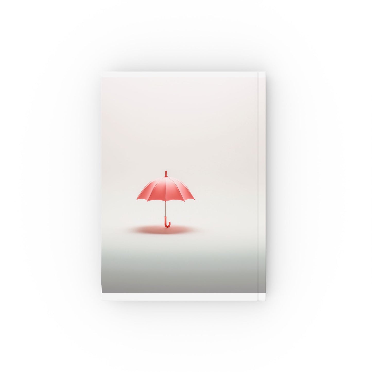 Journal with Minimalist Red Umbrella Design | A5 Hardcover Notebook – Choice of Paper Type