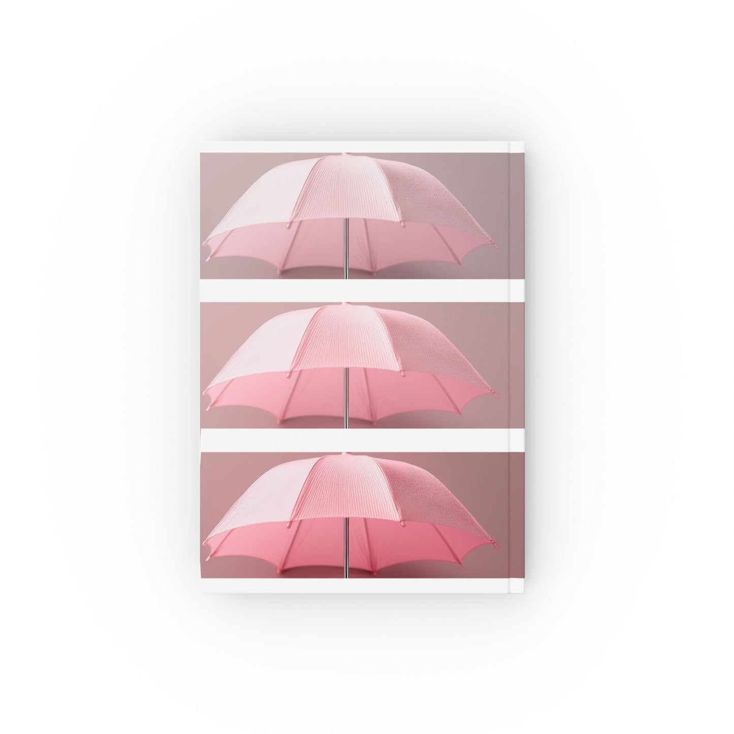 Pink Umbrella A5 Hardcover Journal | Cute Notebook for Writing, Planning & Gifts