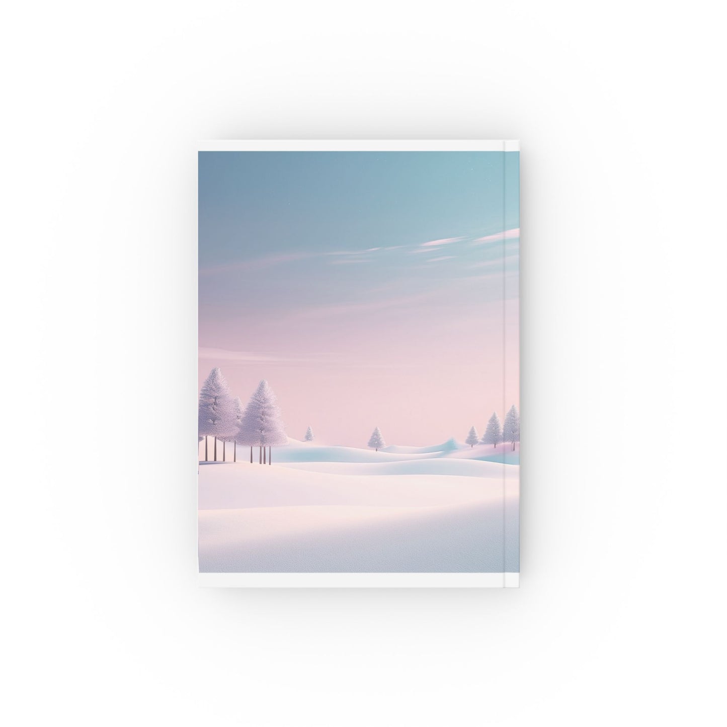 A5 Hardcover Winter Journal – Minimalist Snowy Forest Design | Whimsical Tree Notebook