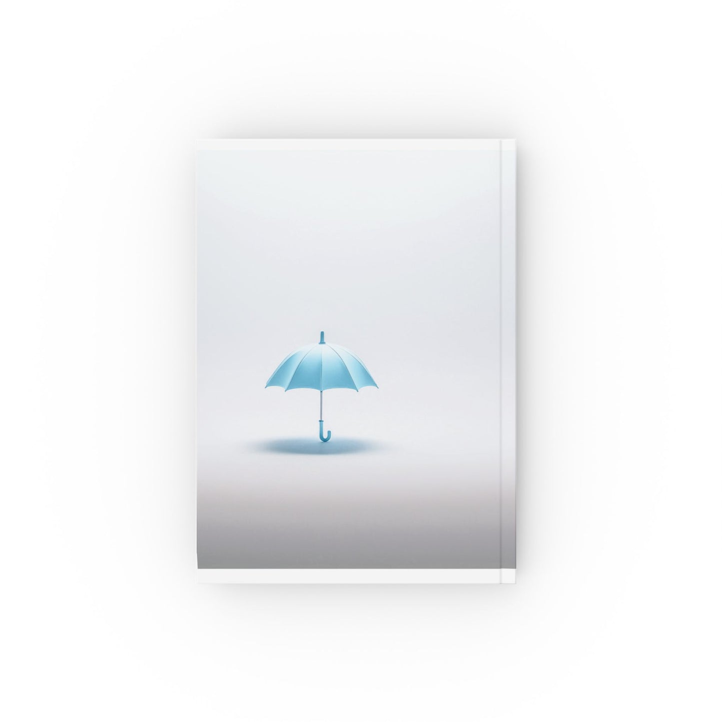 Journal with Blue Umbrella Minimalist Design | A5 Hardback Notebook – Choice of Paper Type