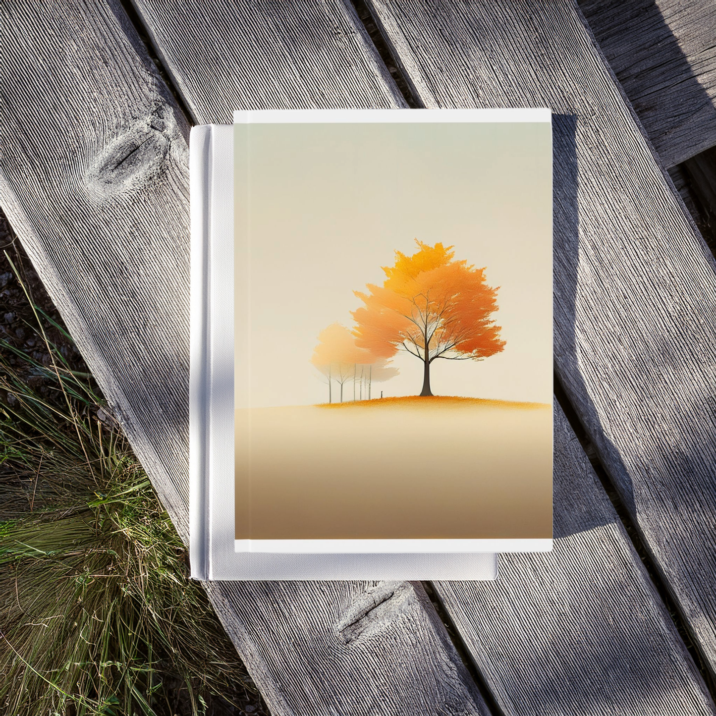 A5 Hardcover Journal – Autumn Tree Design | Small Notebook for Writing & Gifts