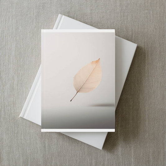 Minimal Leaf Journal A5 – Elegant Hardcover Notebook for Daily Writing & Gifts