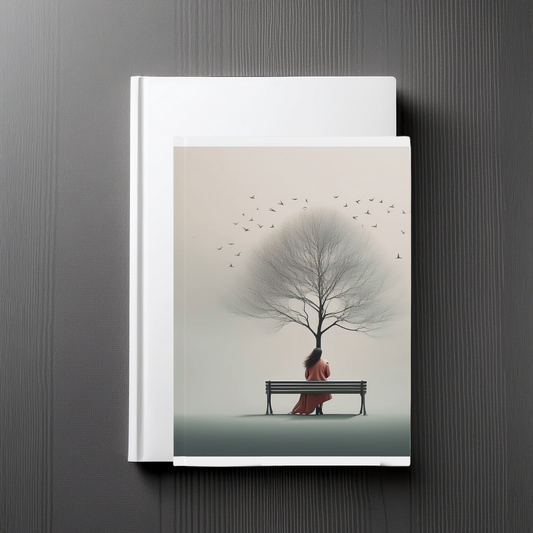 Hardcover Journal – Tree Bench Nature Aesthetic