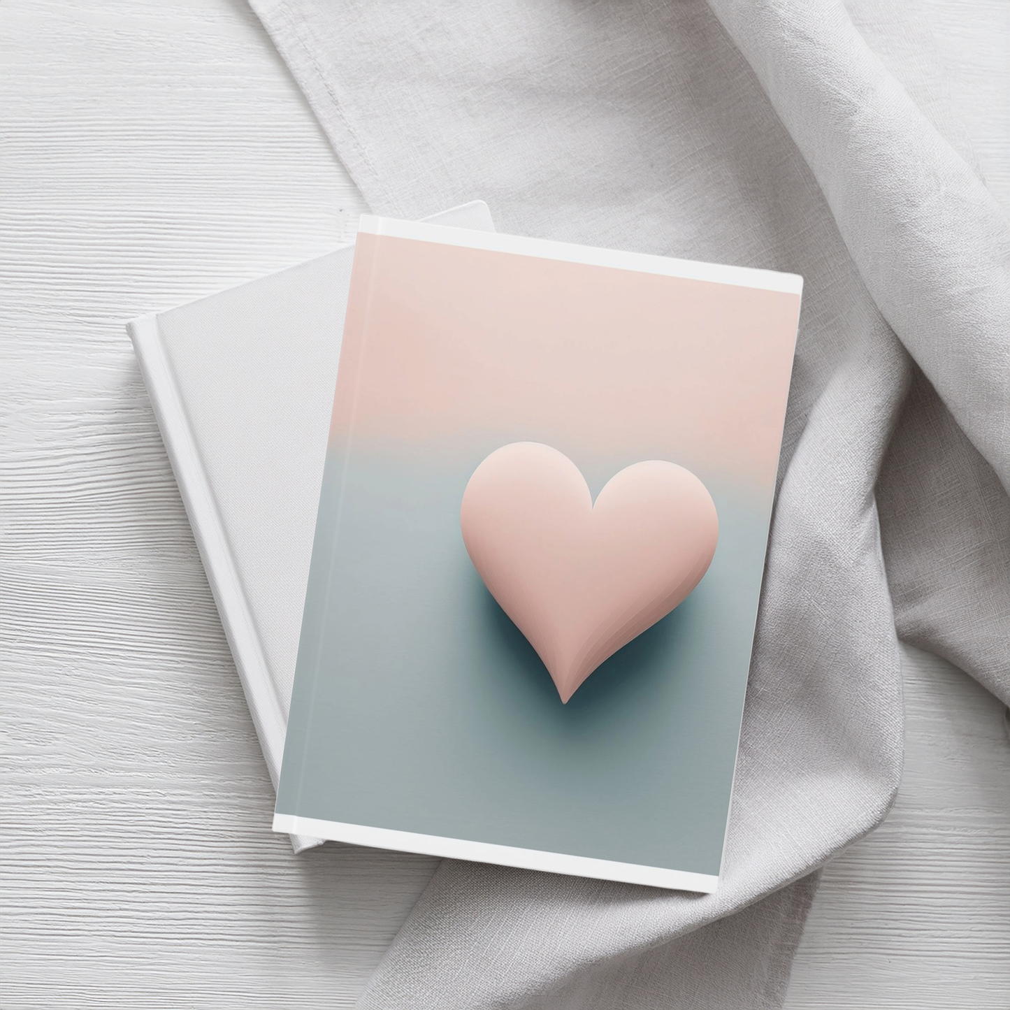 Hardback Journal – Minimalist Love Heart Aesthetic